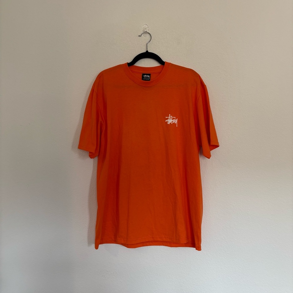 Stussy Mens Melted Tee in Coral - Picture 2 of 6